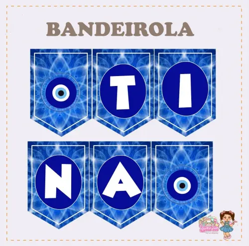 Kit Festa só um Bolinho Olho Grego - Decoração de aniversário