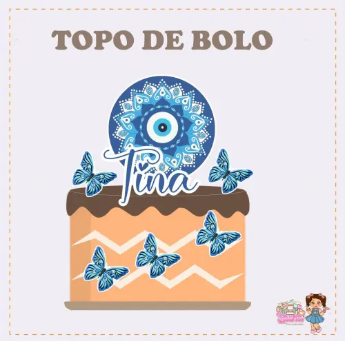 Kit Festa só um Bolinho Olho Grego - Decoração de aniversário