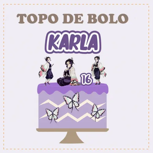 Kit Festa só um Bolinho Shinobu - Decoração de aniversário - 
