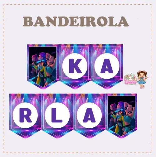 Kit Festa só um Bolinho Guerreiras do K Pop  - Decoração de an