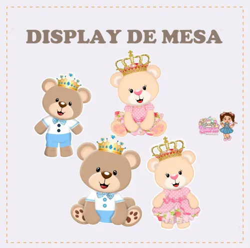 Kit Festa só um Bolinho Chá Revelação  - Decoração de anive