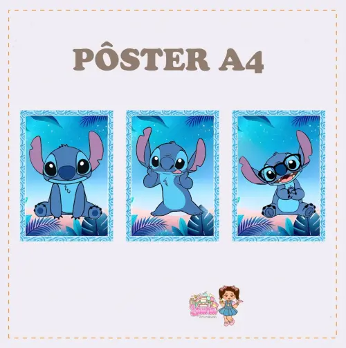 Kit Festa só um Bolinho Stitch - Decoração de aniversário - F
