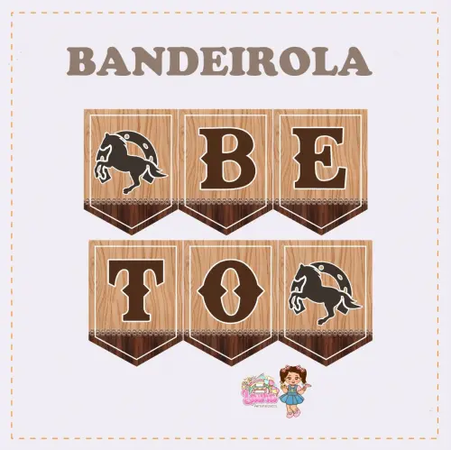 Kit Festa só um Bolinho Cavalo - Decoração de aniversário - F