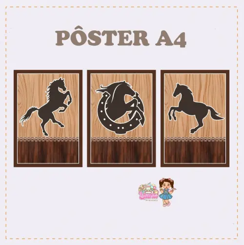 Kit Festa só um Bolinho Cavalo - Decoração de aniversário - F