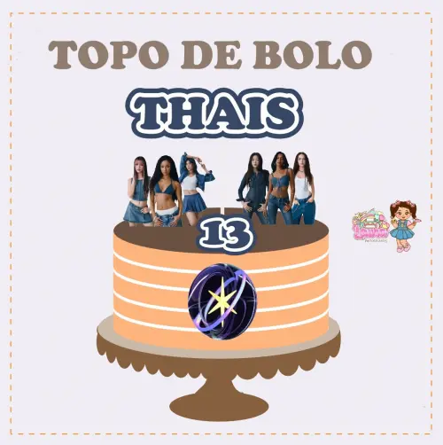 Kit Festa só um Bolinho Katseye - Decoração de aniversário - 