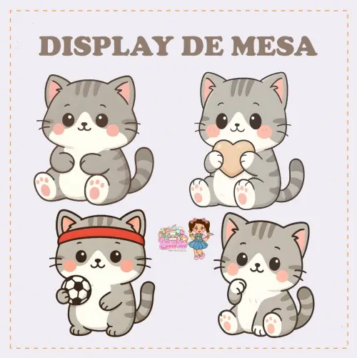 Kit Festa só um Bolinho Gatinhos - Decoração de aniversário -