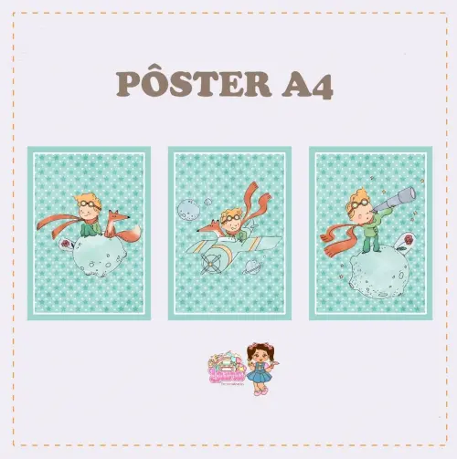 Kit Festa só um Bolinho O Pequeno Principe - Decoração de aniv