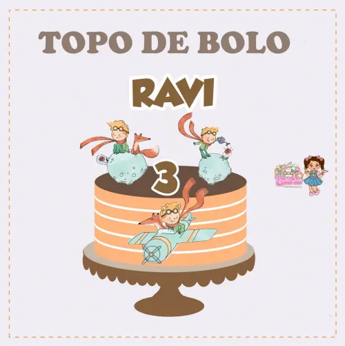 Kit Festa só um Bolinho O Pequeno Principe - Decoração de aniv