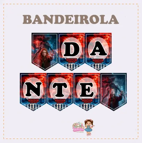Kit Festa só um Bolinho Stranger Things - Decoração de anivers