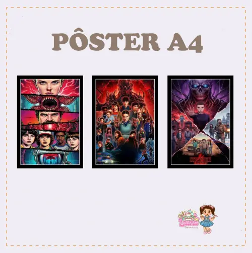 Kit Festa só um Bolinho Stranger Things - Decoração de anivers