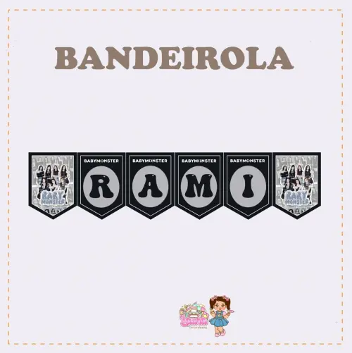 Kit Festa só um Bolinho BabyMonster - Decoração de aniversári