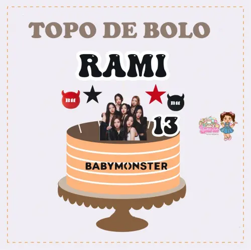 Kit Festa só um Bolinho BabyMonster - Decoração de aniversári