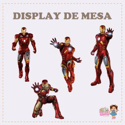 Kit Festa só um Bolinho Homem de Ferro - Decoração de anivers?