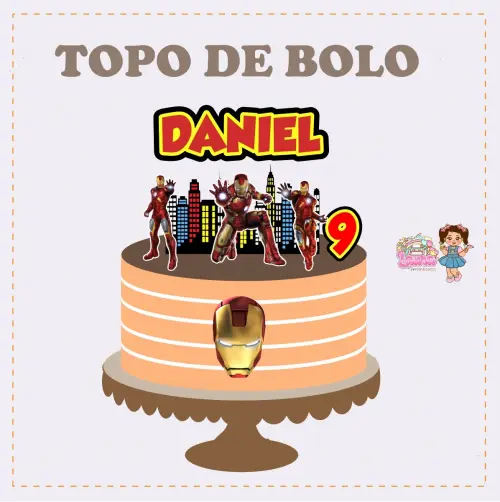 Kit Festa só um Bolinho Homem de Ferro - Decoração de anivers?