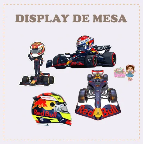 Kit Festa só um Bolinho Red Bull Racing - Decoração de anivers