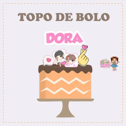 Kit Festa só um Bolinho Dorama - Decoração de aniversário - F