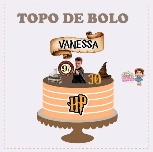 Kit Festa só um Bolinho Harry Potter - Decoração de aniversár