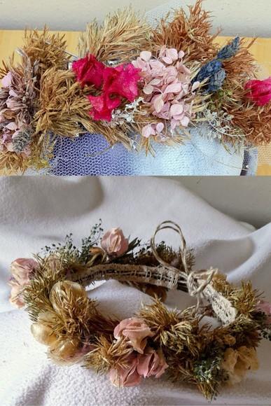 Flores Secas Grinalda para Noivas Pre -wedding