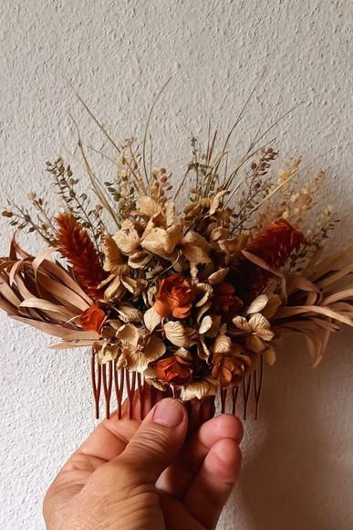 Grinalda de Noiva com Flores Secas