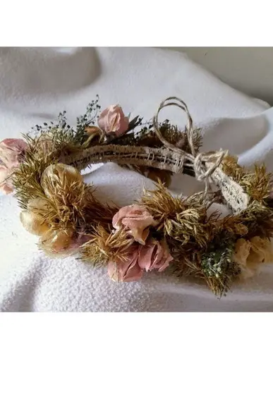 Flores Secas Grinalda para Noivas Pre -wedding