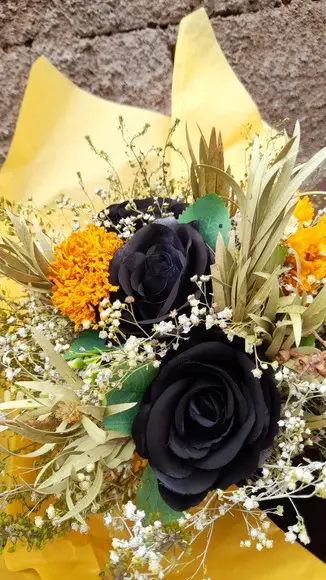 Flores Secas Black Buquê