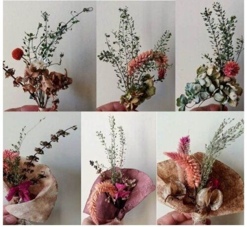 Flores secas Kit com 10 buquezinhos