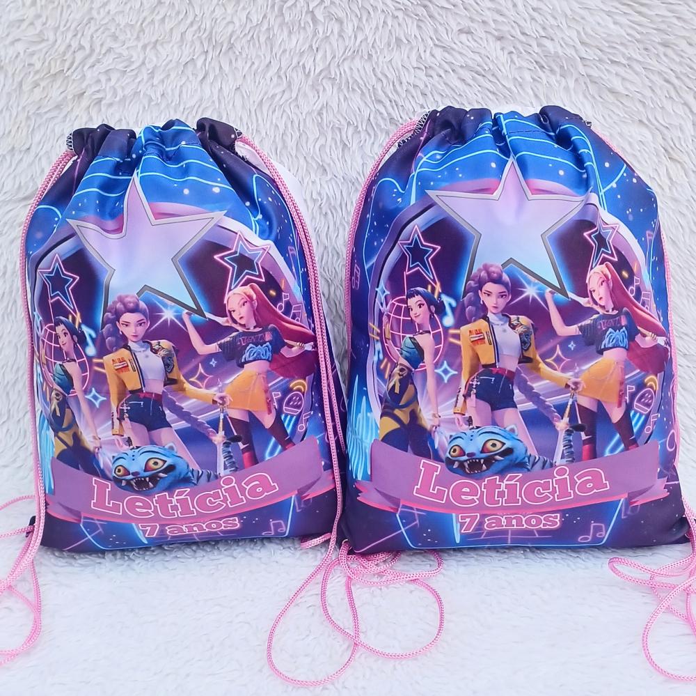 Mochila saco personalizada Guerreiras kpop
