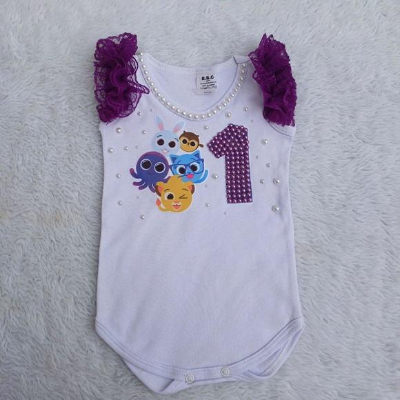 Body Infantil Bolofofos 1 Ano Pronta Entrega