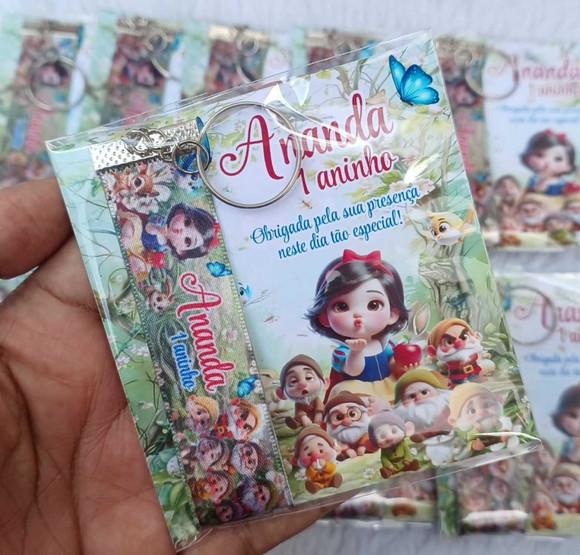 Chaveiro Personalizado Branca de Neve