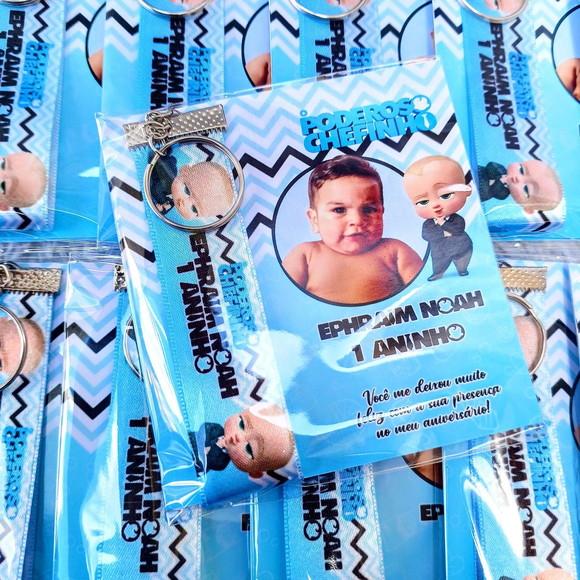 Chaveiro Personalizado Poderoso Chefinho com Foto