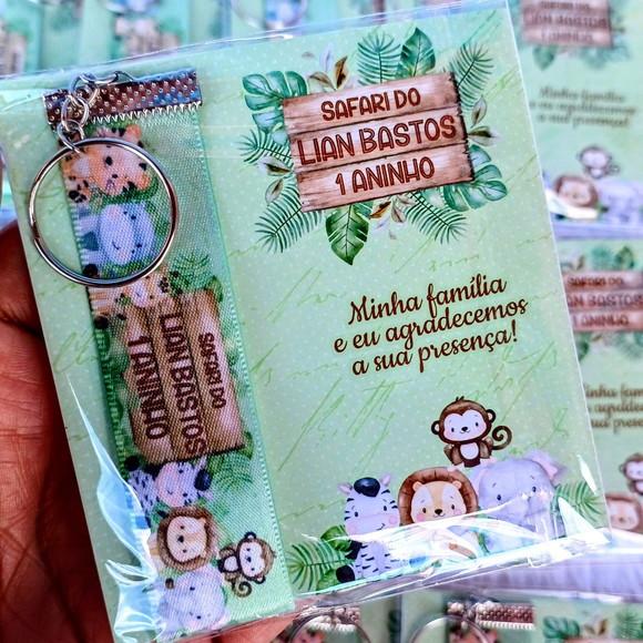 Chaveiro Personalizado Safari Baby