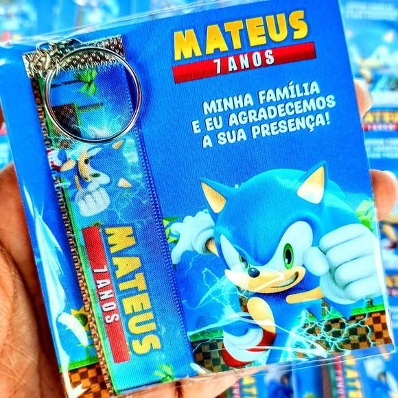 Chaveiro Personalizado Sonic