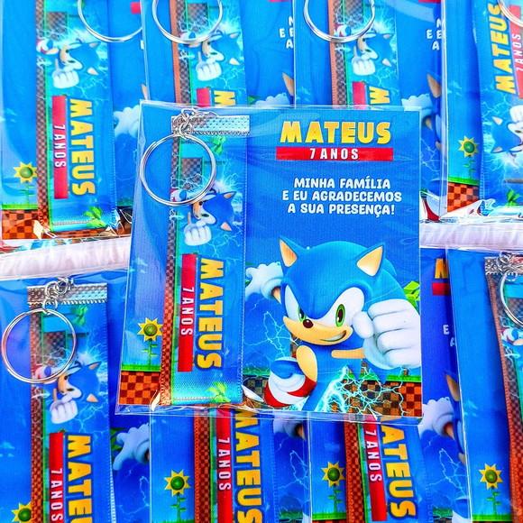Chaveiro Personalizado Sonic