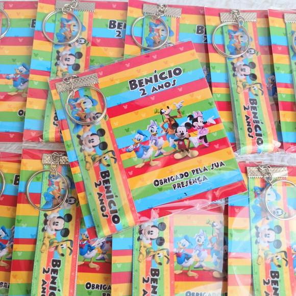 Chaveiro Personalizado Turma do Mickey
