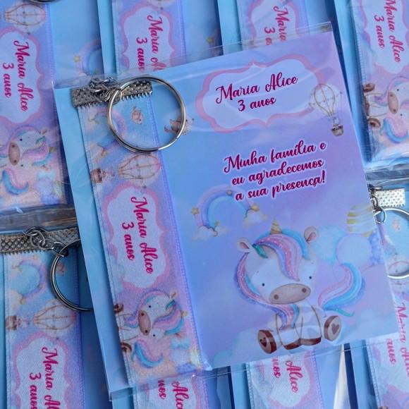 Chaveiro Personalizado Unicórnio