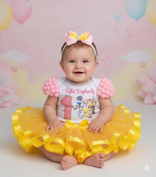 Conjunto Infantil Personalizado Baby Louney Tunes