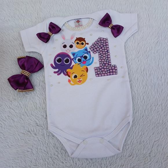 Conjunto Tutu Bolofofos 1 Ano