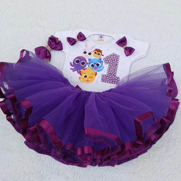Conjunto Tutu Bolofofos 1 Ano