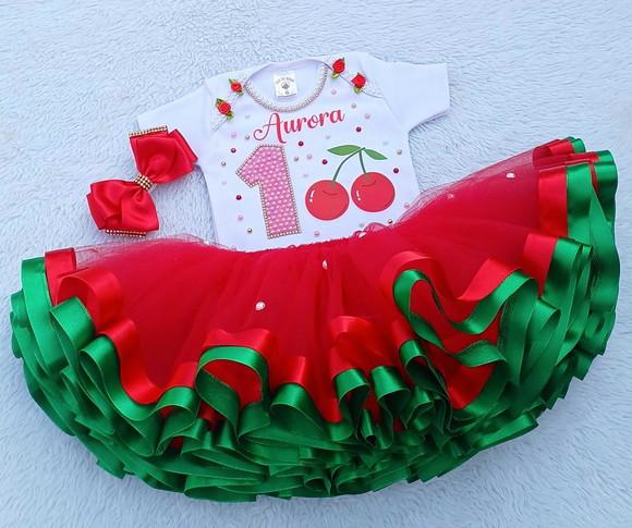 Conjunto Tutu Cerejinha