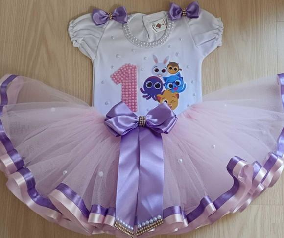 Conjunto Tutu Bolofofos Pronta Entrega - 1 Ano