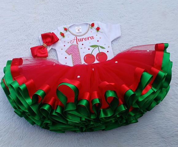 Conjunto Tutu Cerejinha