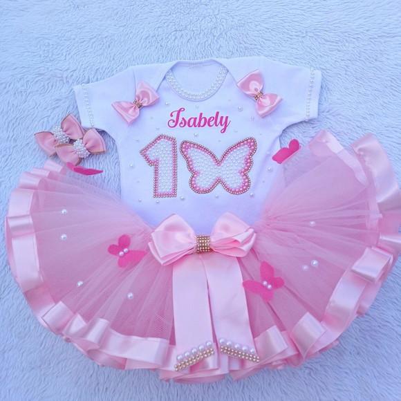 Conjunto Tutu Jardim das Borboletas