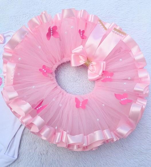 Conjunto Tutu Jardim das Borboletas