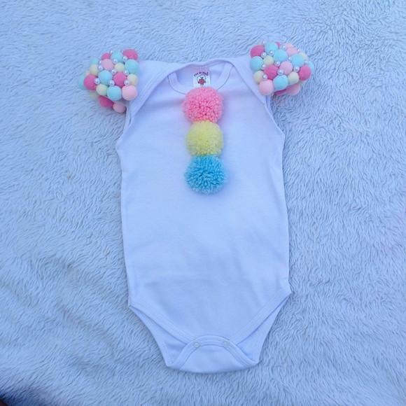 Conjunto Tutu Luxo Palhacinha Circo Rosa até 2 Anos