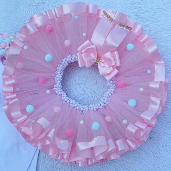 Conjunto Tutu Luxo Palhacinha Circo Rosa até 2 Anos