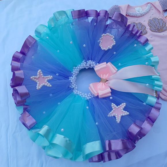 Conjunto Tutu Luxo Sereia