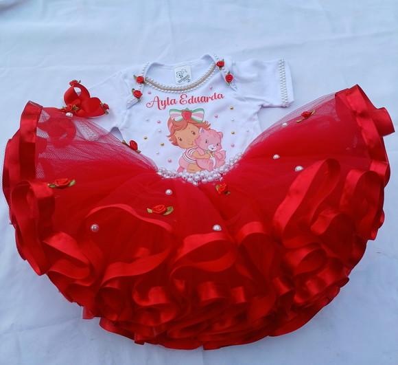 Conjunto Tutu Moranguinho Baby