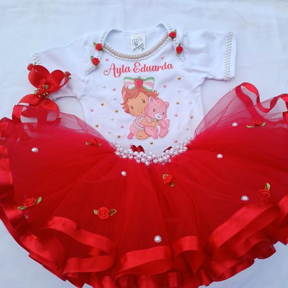 Conjunto Tutu Moranguinho Baby