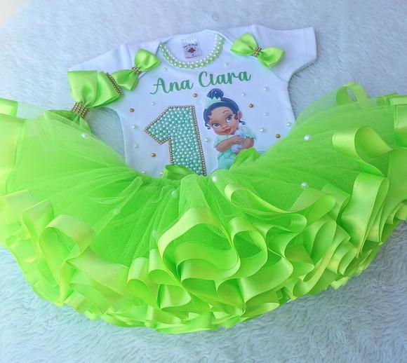 Conjunto Tutu Princesa e o Sapo Baby