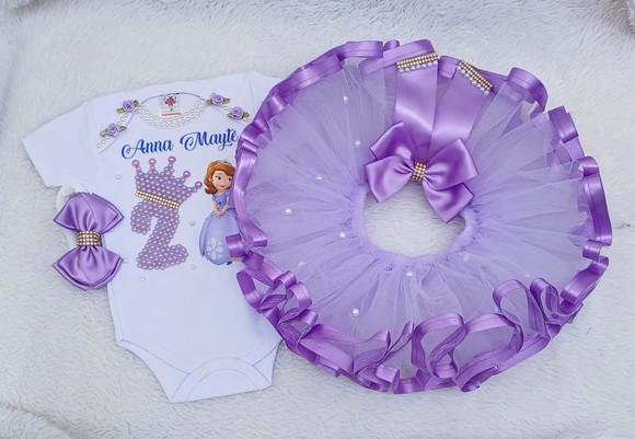 Conjunto Tutu Princesinha Sofia